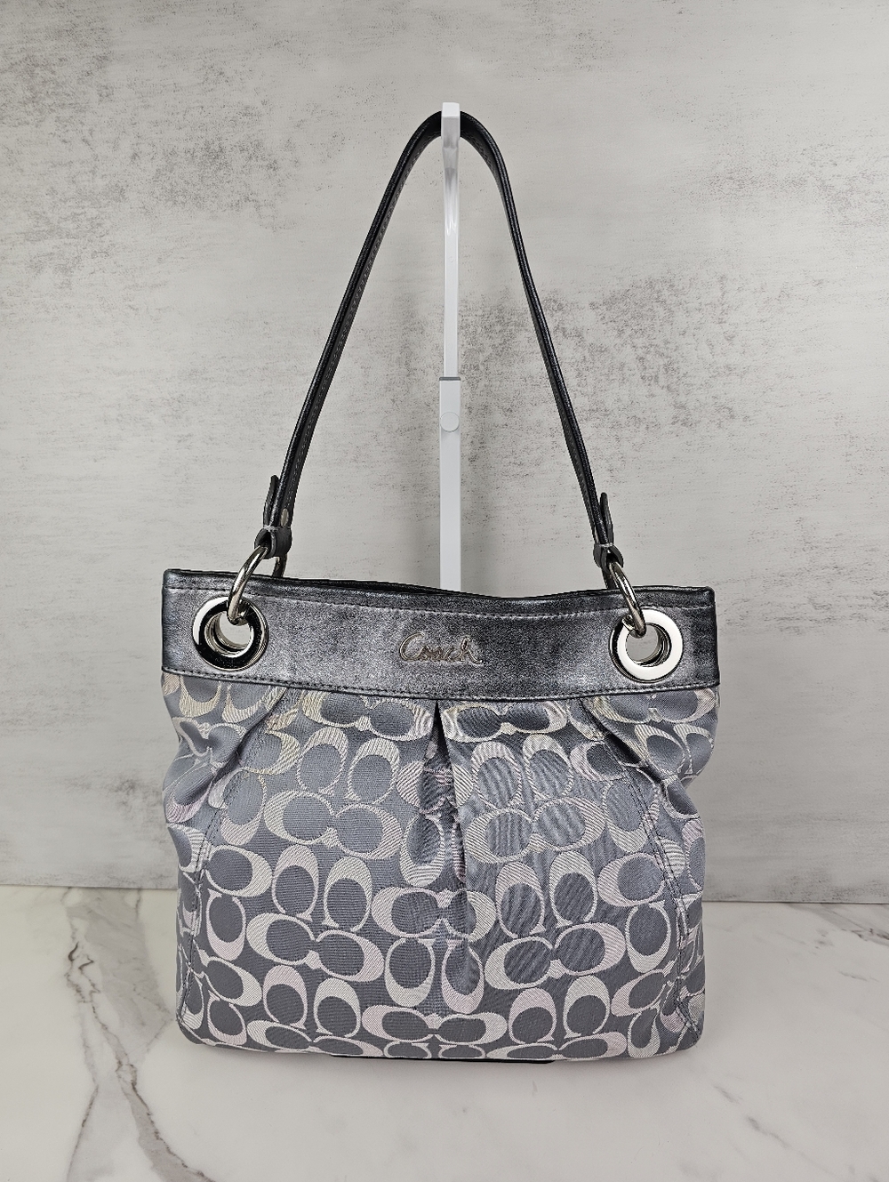 Coach Ashley Metallic Shoulder Bag
